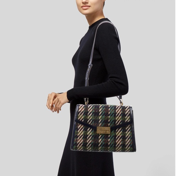 Tory Burch Bags Tory Burch Juliette Tweed And Leather Tophandle Bag